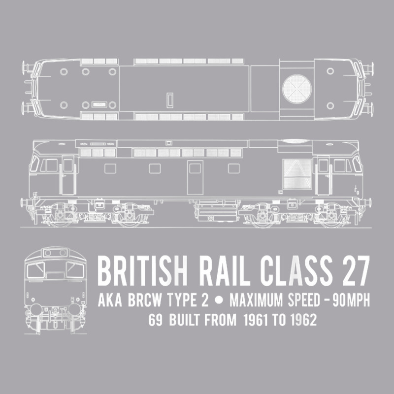 British Rail Class 27 Locomotive Diagram T Shirt Youth 3/4 Sleeve | Artistshot