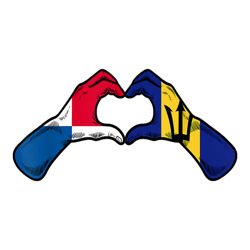 Barbados Panama Flag Barbadians Panamanian Heart T Shirt Toddler T-shirt by chipbeltzox | Artistshot