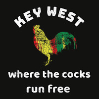 Key West Lgbt Where The Cocks Run Free Funny Souvenir Scorecard Crop Tee | Artistshot