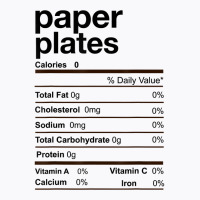 Paper Plates Nutrition Facts Thanksgiving Christmas Gift T Shirt T-shirt | Artistshot