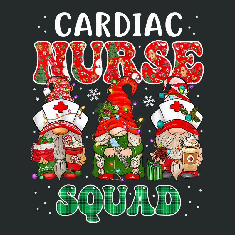 Cardiac Nurse Cute Christmas Gnomes Costume Cardiology Nurse T Shirt Women's Triblend Scoop T-shirt by annien | Artistshot