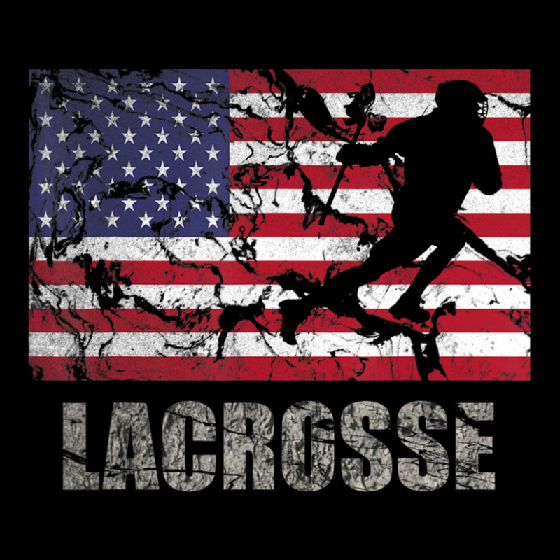 Lacrosse American Flag Usa Flag Fan Vintage Retro Long Sleeve Shirts by degreesgunner | Artistshot