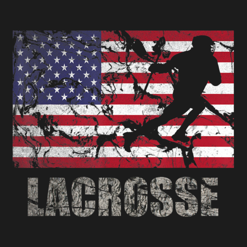 Lacrosse American Flag Usa Flag Fan Vintage Retro Hoodie & Jogger set by degreesgunner | Artistshot