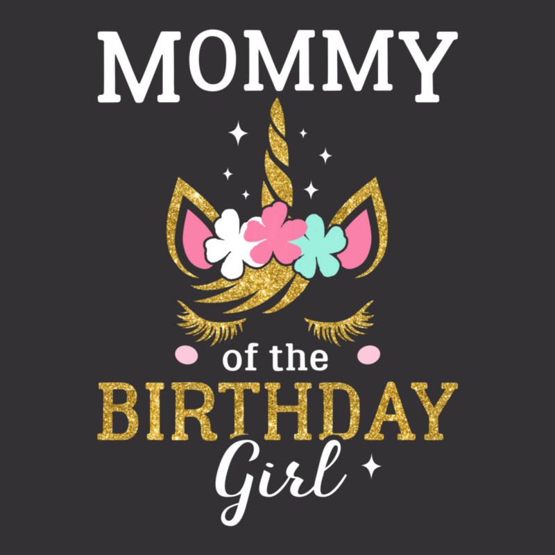 Mommy Of The Birthday Girl Unicorn Vintage Hoodie And Short Set | Artistshot