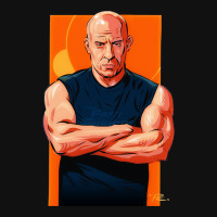 Vin Diesel - An Illustration By Paul Cemmick Baby Bibs | Artistshot