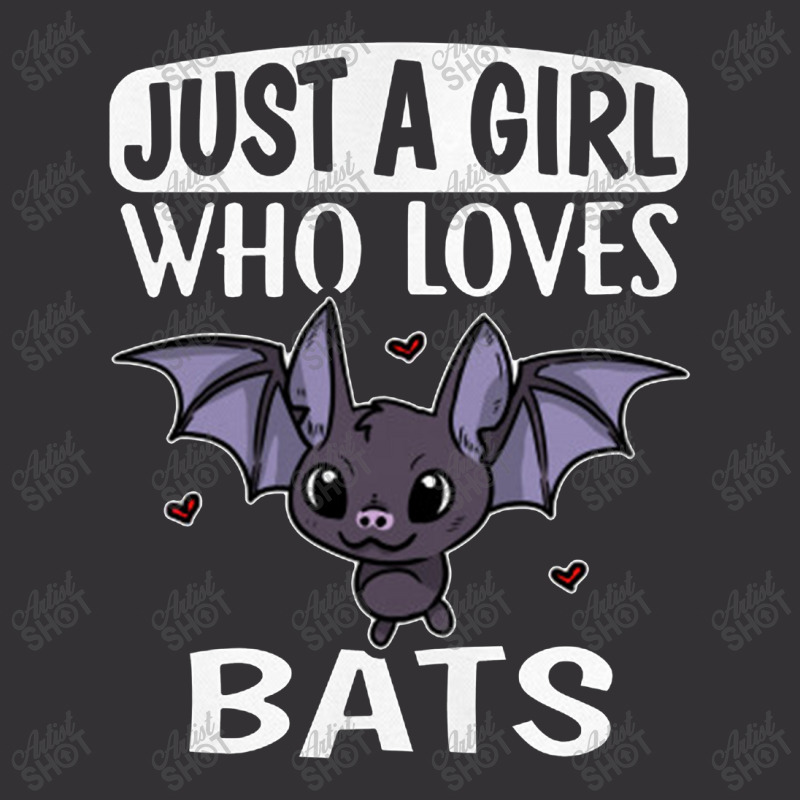 Just A Girl Who Loves Bats Cute Bat Costume   Bat Vintage Hoodie by mrdjpancake | Artistshot