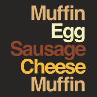 Muffin Egg Sausage Cheese Ladies Fitted T-shirt | Artistshot