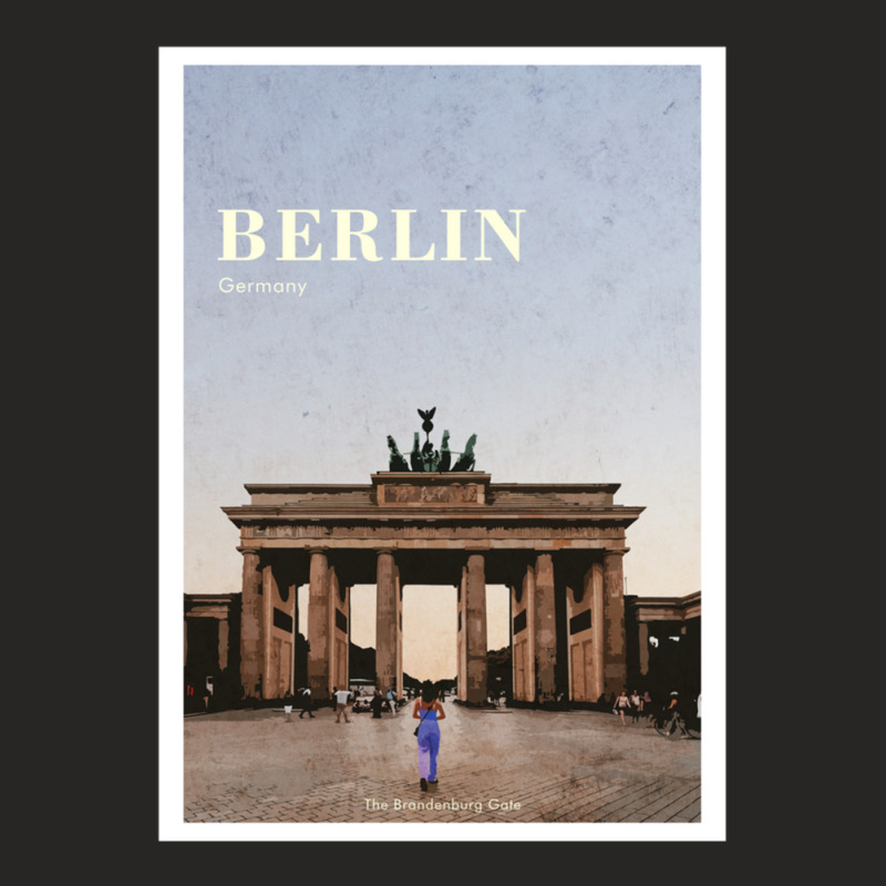 The Brandenburg Gate Berlin Ladies Fitted T-Shirt by TonyTester | Artistshot