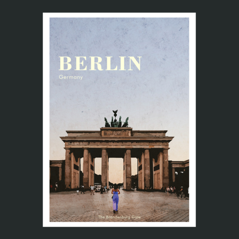 The Brandenburg Gate Berlin Women's Triblend Scoop T-shirt by TonyTester | Artistshot