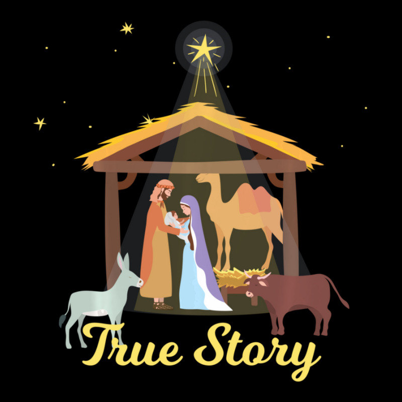 True Story Christmas Advent Nativity Scene North Star Men's 3/4 Sleeve Pajama Set by behindcedar22 | Artistshot