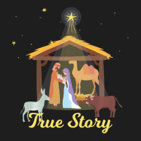 True Story Christmas Advent Nativity Scene North Star Classic T-shirt | Artistshot