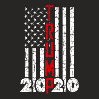 Trump Vintage American Flag Usa 2020 Presidential Election Ladies Fitted T-shirt | Artistshot