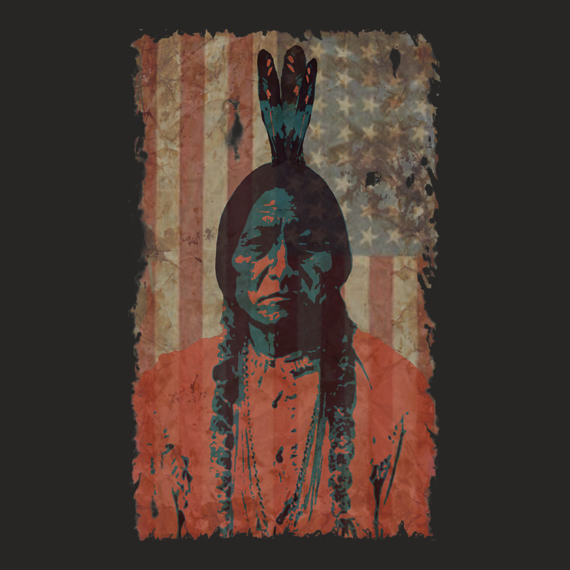 Native American Vintage Ladies Fitted T-Shirt by bummercaught | Artistshot