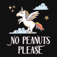 No Peanuts Please  Unicorn Theme For Peanut Allergy Kids Graphic T-shirt | Artistshot