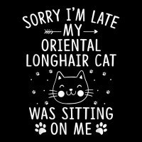 I'm Late My Oriental Longhair Cat Was Sitting On Me Funny T Shirt Graphic Youth T-shirt | Artistshot