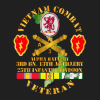 Vietnam Combat Veteran W A Btry 3rd Bn 13th Artillery Dui 25th Id Ssi Ladies Polo Shirt | Artistshot