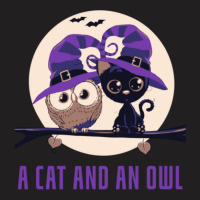 A Cat And An Owl Funny Pet Owner Cute Cutie Catowl Or Owlcat 1 T-shirt | Artistshot