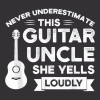 Mens Never Underestimate Guitar Uncle Guitar String Instrument T Shirt Vintage Short | Artistshot