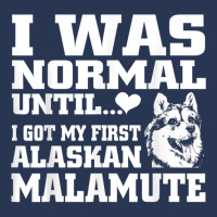 Alaskan Malamute I Was Normal Until Funny Tee Men Denim Jacket | Artistshot