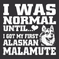 Alaskan Malamute I Was Normal Until Funny Tee Vintage Hoodie And Short Set | Artistshot