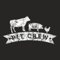 Vintage Pit Crew Funny Bbq Grilling Ladies Fitted T-shirt | Artistshot