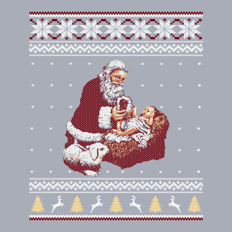 Santa Claus And Baby Jesus Nativity Manger Christmas Long Sleeve T Shi Tank Dress by dorman | Artistshot