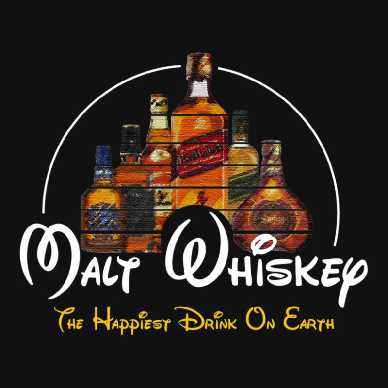 Malt Whiskey Happiest Drink Funny Pun Parody Graphic T-shirt | Artistshot