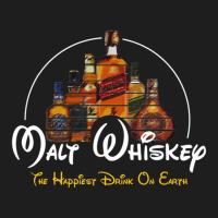 Malt Whiskey Happiest Drink Funny Pun Parody Classic T-shirt | Artistshot