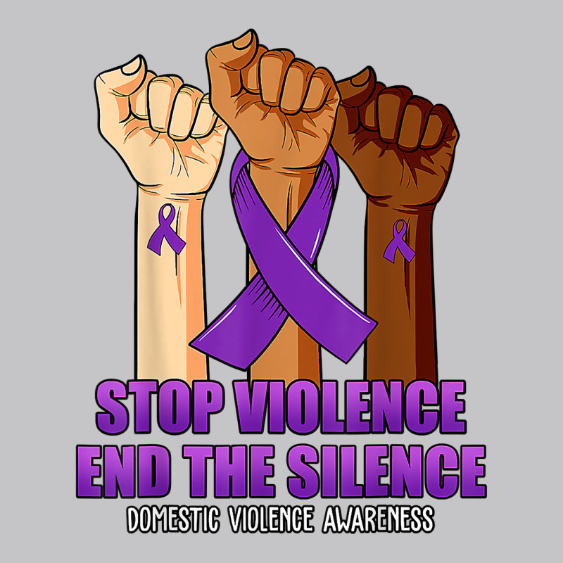 Domestic Violence Awareness Stop Violence End Silence Hand T Shirt Baby Bodysuit by emaliekrein | Artistshot