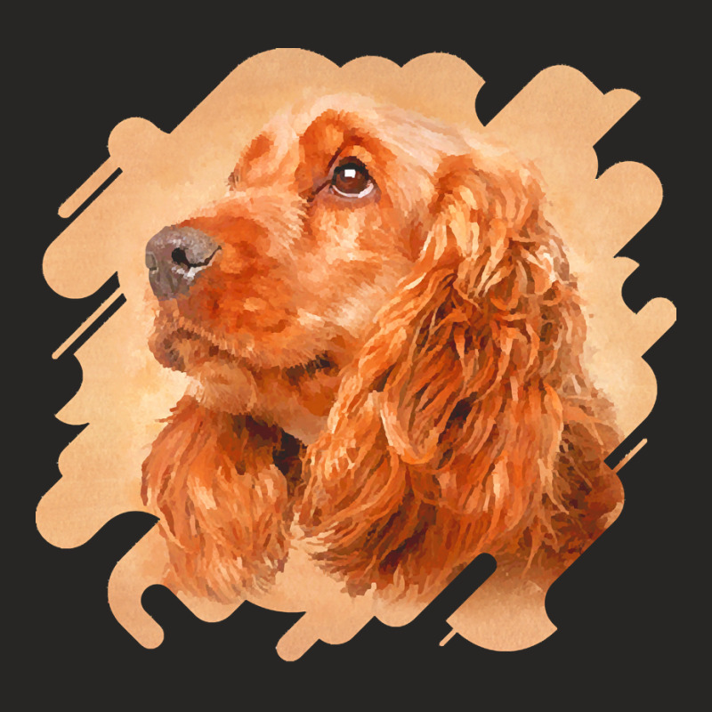 English Cocker Spaniel T  Shirt English Cocker Spaniel T  Shirt (1) Ladies Fitted T-Shirt by lgraham760 | Artistshot