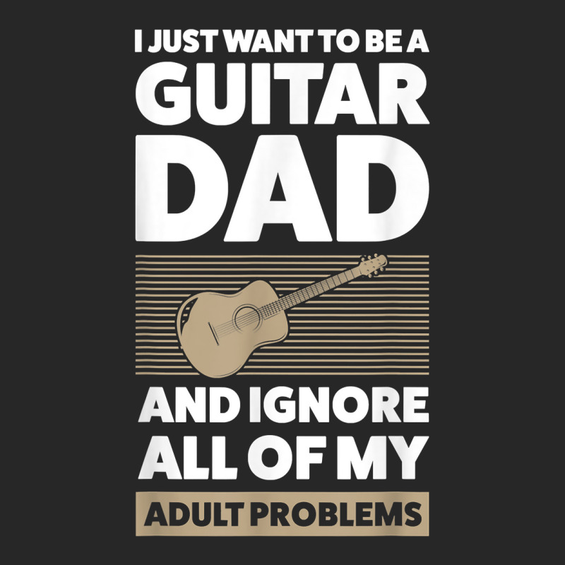 Mens I Just Want To Be A Guitar Dad Guitar String Instrument T Shirt Men's T-shirt Pajama Set | Artistshot