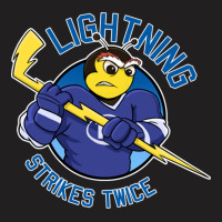 Lightning Strikes Twice Hockey Champions Thunderbug T-shirt | Artistshot