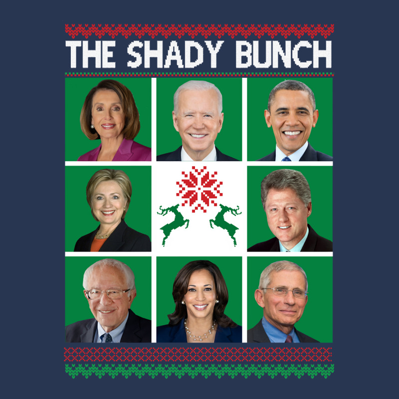 The Shady Bunch Pelosi Biden Obama Kamala Ugly Christmas Sweatshirt Men Denim Jacket | Artistshot