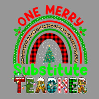 One Merry Substitute Teacher Rainbow Buffalo Plaid Xmas Tree T Shirt Women's V-neck T-shirt | Artistshot