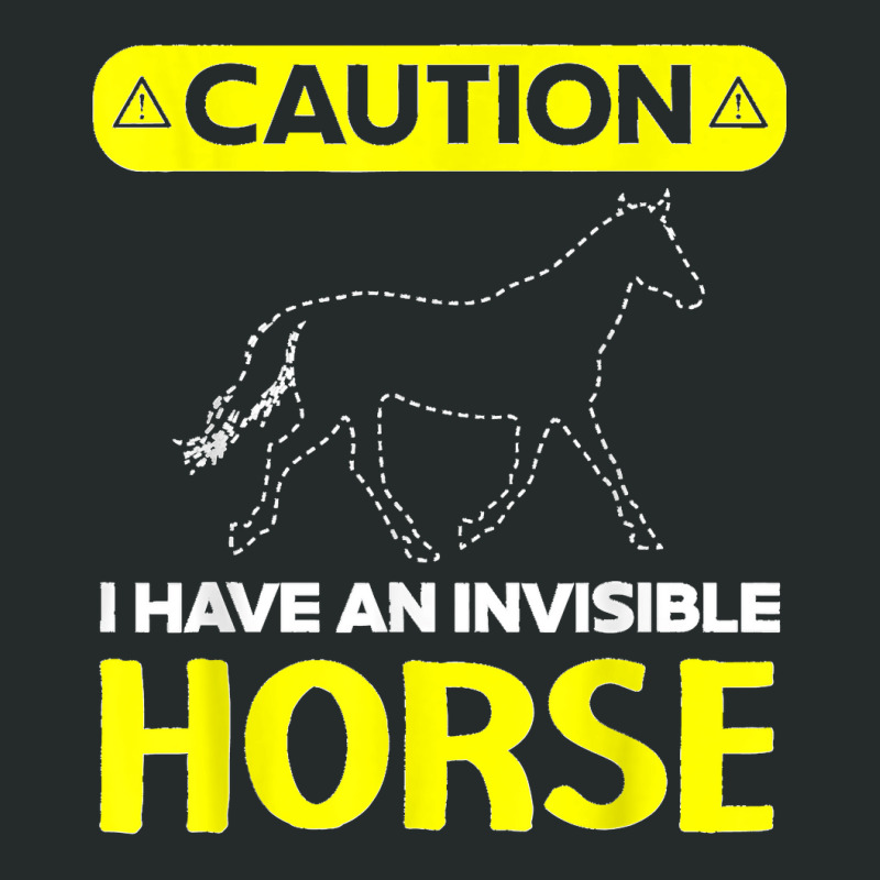 I Have An Invisible Horse Horseback Riding Equestrian Women's Triblend Scoop T-shirt by JOSEPHDOMINICWILLIS | Artistshot