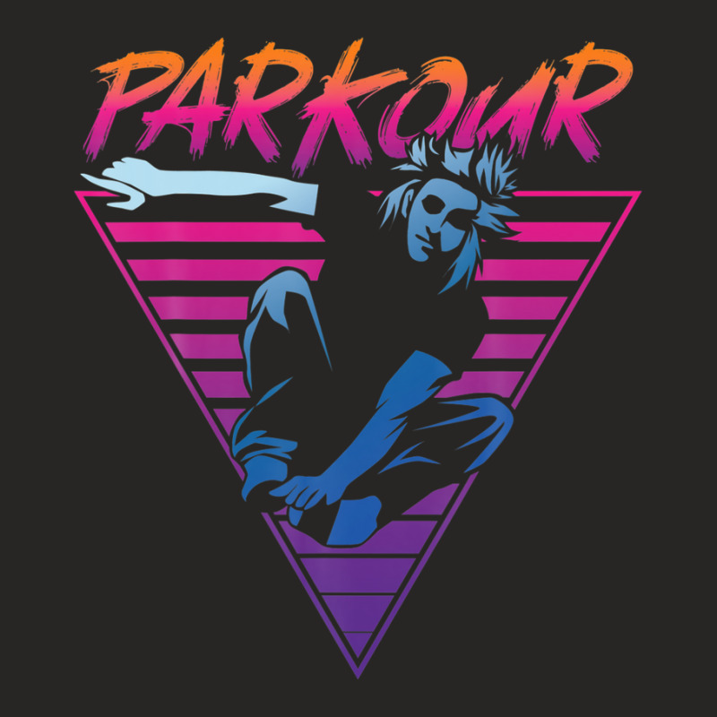 Parkour Free Running Traceur 80s 90s Retro Vintage Parkour Ladies Fitted T-Shirt by naddiamuhibev | Artistshot