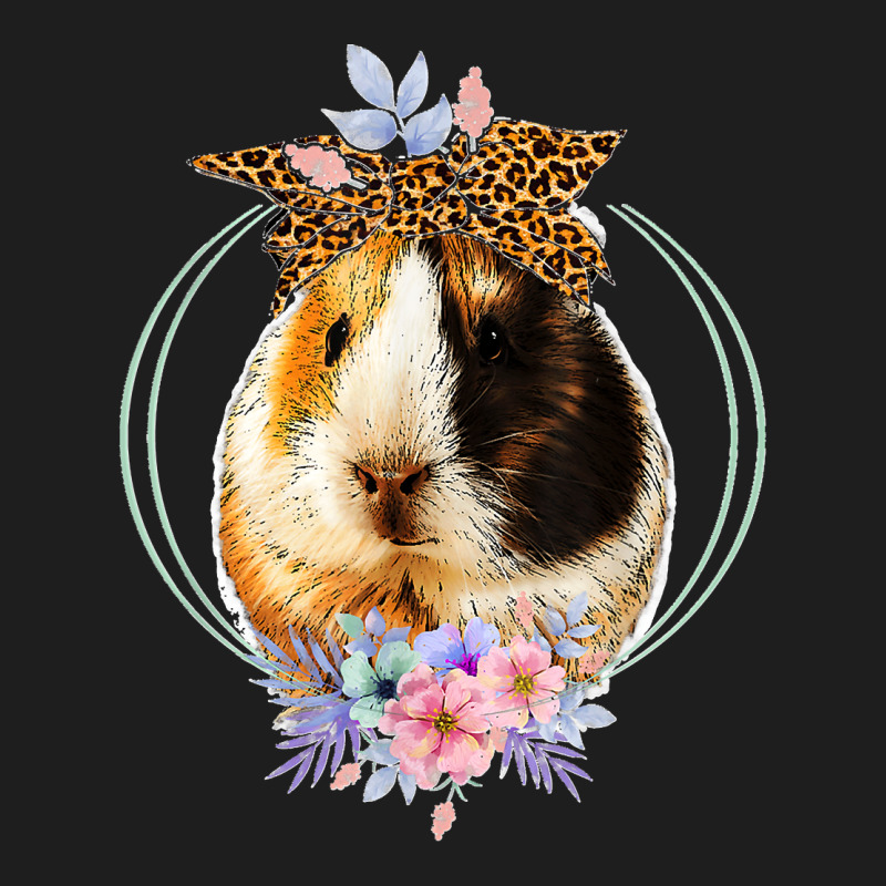 Guinea Pig With Leopard Headband Flower Guinea Pig Lovers Classic T-shirt by JEFFRWESSMAN | Artistshot