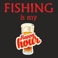 Fishing Is My Happy Hour Man Ladies Fitted T-shirt | Artistshot