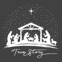 True Story Nativity Christmas Baby Jesus Manger Catholic Long Sleeve T Vintage T-shirt | Artistshot