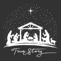 True Story Nativity Christmas Baby Jesus Manger Catholic Long Sleeve T Baby Bodysuit | Artistshot