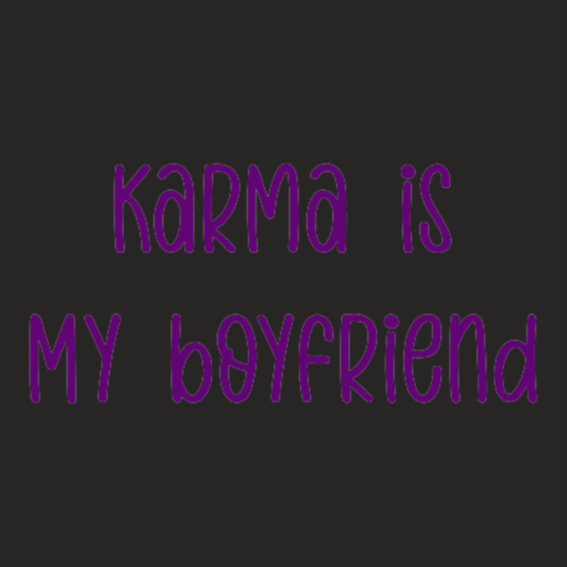 Karma Bf Lyrics Purple Ladies Fitted T-Shirt by josephzindel | Artistshot