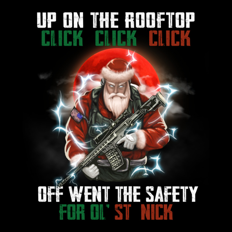 Up On The Rooftop Click Off Went The Safety Santa Anti Biden Long Slee Youth Jogger by bettincam | Artistshot