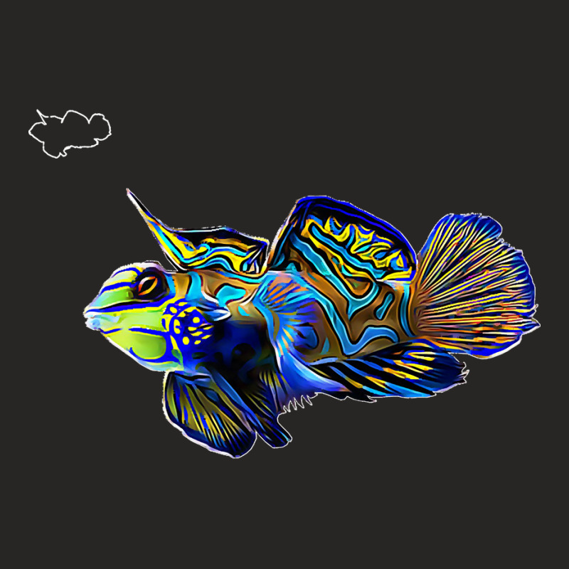 Mandarin Goby Dragonet Saltwater Reef Aquarium Fish Tank Premium Ladies Fitted T-Shirt by MarlonChristopherMoyer | Artistshot