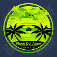 Playa Del Amor Beach Mexico Palm Trees Sunset Summer For Men Denim Jacket | Artistshot