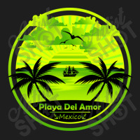 Playa Del Amor Beach Mexico Palm Trees Sunset Summer For Classic T-shirt | Artistshot