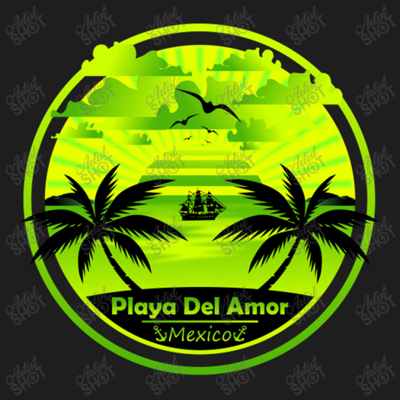 Playa Del Amor Beach Mexico Palm Trees Sunset Summer For Classic T-shirt by EdieTiffany | Artistshot