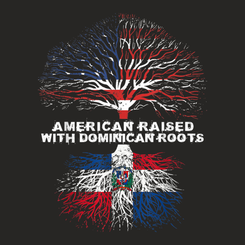 American Raised With Dominican Roots Republic Ladies Fitted T-Shirt by BenSamirDarwish | Artistshot