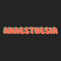 Anaesthesia Retro Groovy Text 3/4 Sleeve Shirt | Artistshot