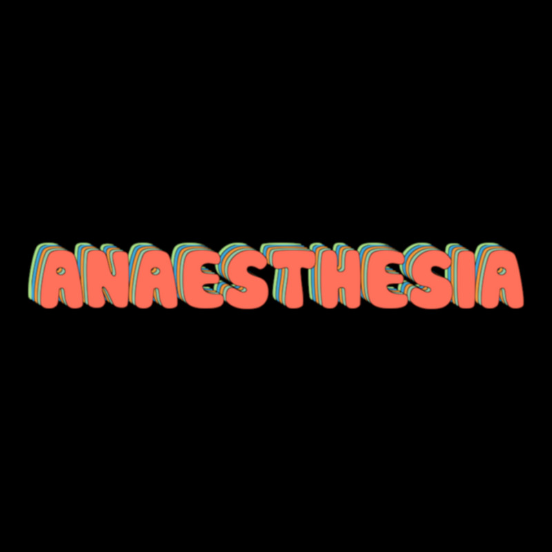 Anaesthesia Retro Groovy Text Men's 3/4 Sleeve Pajama Set | Artistshot