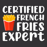 Fast Food Lover Certified French Fries Expert Funny Potato Vintage Hoodie | Artistshot